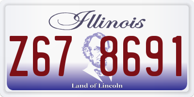 IL license plate Z678691