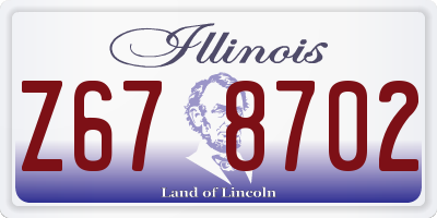 IL license plate Z678702