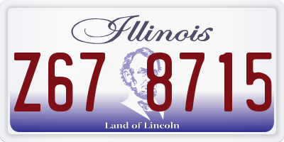 IL license plate Z678715