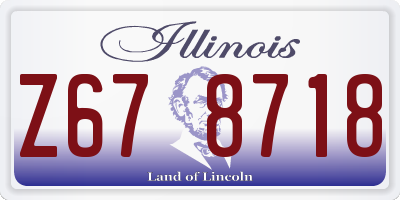IL license plate Z678718