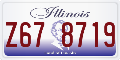 IL license plate Z678719