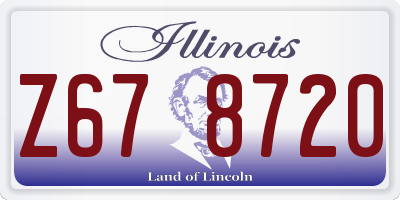 IL license plate Z678720