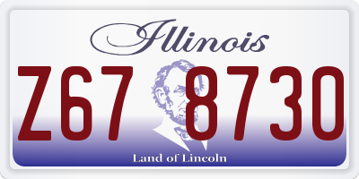 IL license plate Z678730