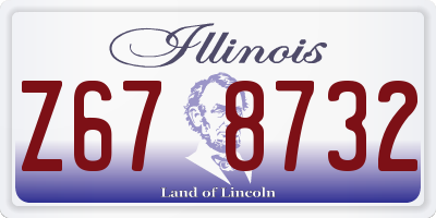 IL license plate Z678732