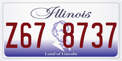 IL license plate Z678737