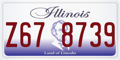IL license plate Z678739