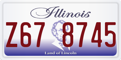IL license plate Z678745