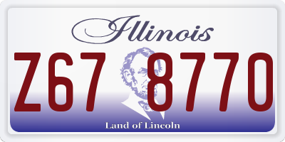 IL license plate Z678770