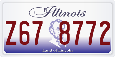 IL license plate Z678772