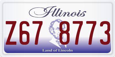 IL license plate Z678773