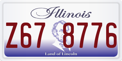 IL license plate Z678776