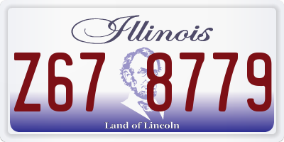IL license plate Z678779
