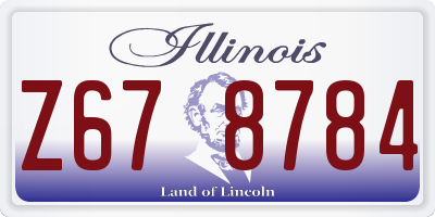 IL license plate Z678784