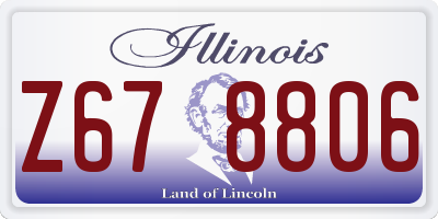 IL license plate Z678806