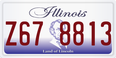 IL license plate Z678813
