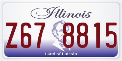 IL license plate Z678815