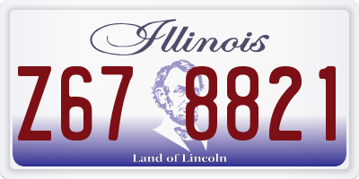 IL license plate Z678821