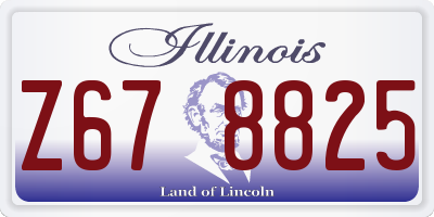 IL license plate Z678825