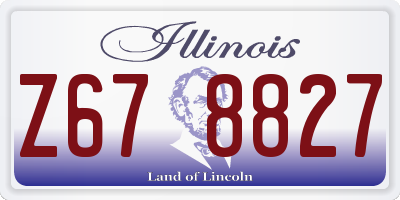 IL license plate Z678827