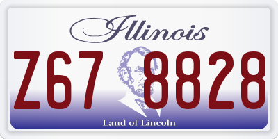 IL license plate Z678828