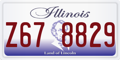 IL license plate Z678829