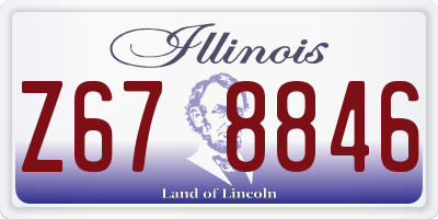 IL license plate Z678846