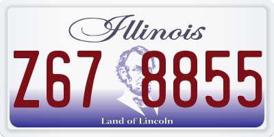 IL license plate Z678855