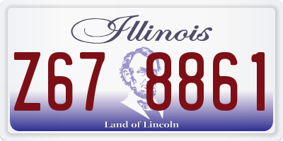 IL license plate Z678861