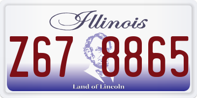 IL license plate Z678865
