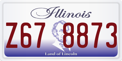 IL license plate Z678873