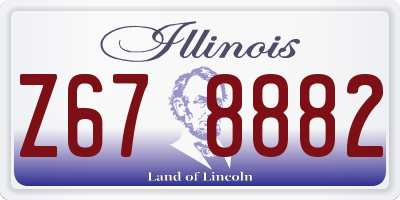 IL license plate Z678882