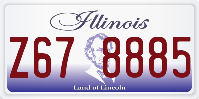 IL license plate Z678885