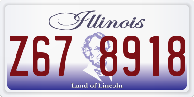 IL license plate Z678918