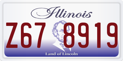 IL license plate Z678919