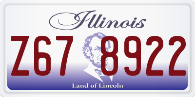 IL license plate Z678922