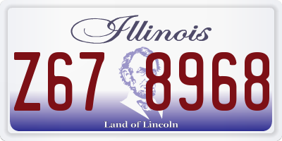 IL license plate Z678968