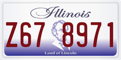 IL license plate Z678971