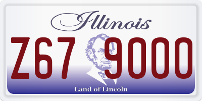 IL license plate Z679000