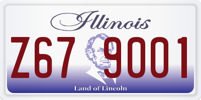 IL license plate Z679001