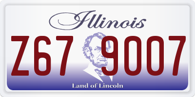 IL license plate Z679007