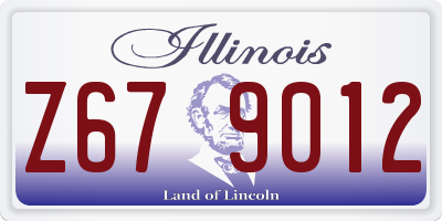 IL license plate Z679012