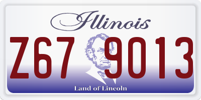 IL license plate Z679013