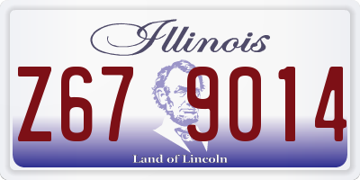 IL license plate Z679014
