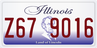 IL license plate Z679016