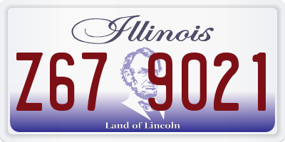 IL license plate Z679021