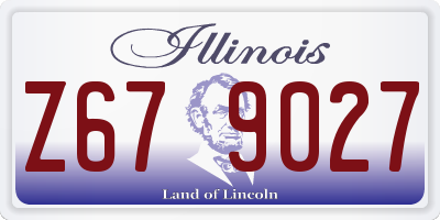 IL license plate Z679027