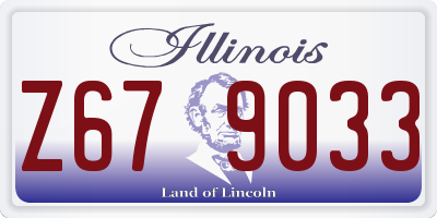 IL license plate Z679033