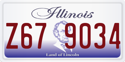 IL license plate Z679034