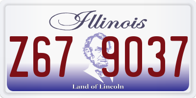 IL license plate Z679037