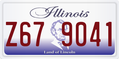 IL license plate Z679041